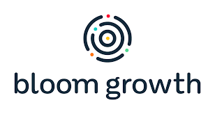 Bloom growth logo with procedures on a white background.